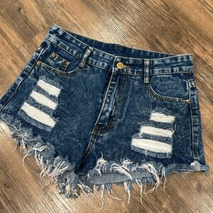 Dark Distress Jean Short